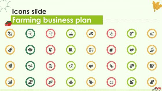 Icons Slide Farming Business Plan BP SS