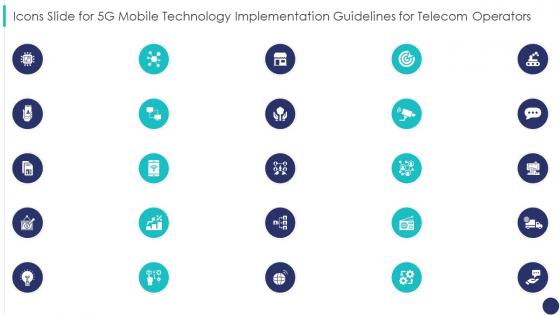 Icons Slide For 5g Mobile Technology Implementation Guidelines For Telecom Operators