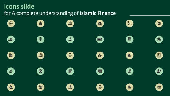 Icons Slide For A Complete Understanding Of Islamic Finance Fin SS V