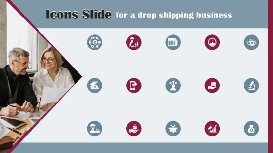 Icons Slide For A Drop Shipping Business Ppt Ideas Background Image BP SS