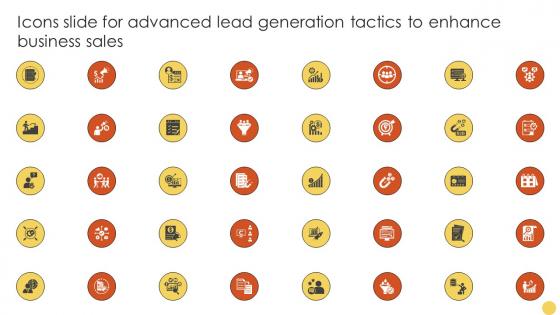 Icons Slide For Advanced Lead Generation Tactics To Enhance Business Sales Strategy SS V