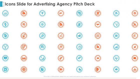 Icons slide for advertising agency pitch deck
