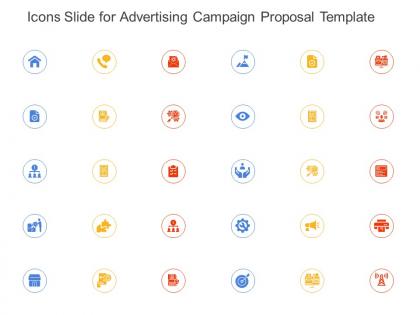 Icons slide for advertising campaign proposal template ppt powerpoint presentation layouts