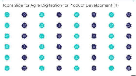 Icons Slide For Agile Digitization For Product Development IT