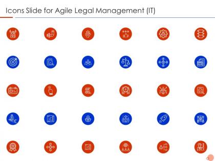 Icons slide for agile legal management it