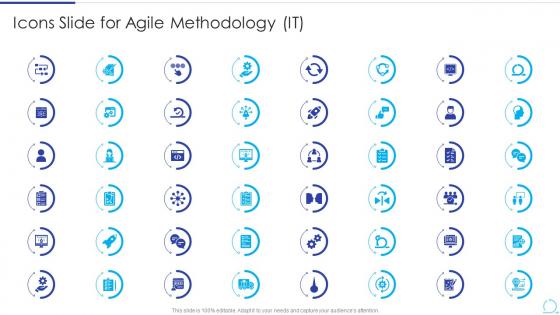 Icons Slide For Agile Methodology IT Ppt Powerpoint Presentation Styles Influencers
