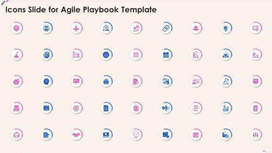 Icons Slide For Agile Playbook Template