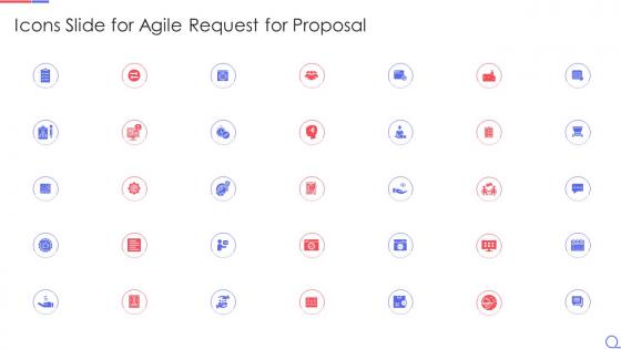 Icons slide for agile request for proposal ppt model sample