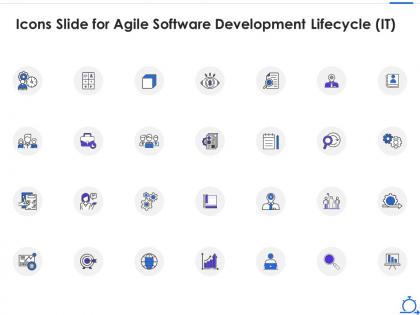 Icons slide for agile software development lifecycle it ppt powerpoint presentation file