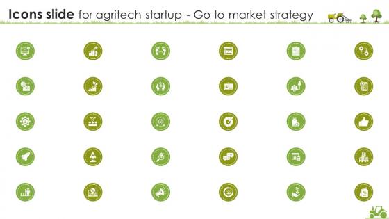 Icons Slide For Agritech Startup Go To Market Strategy GTM SS