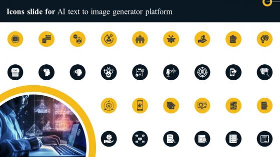 Icons Slide For AI Text To Image Generator Platform AI SS V