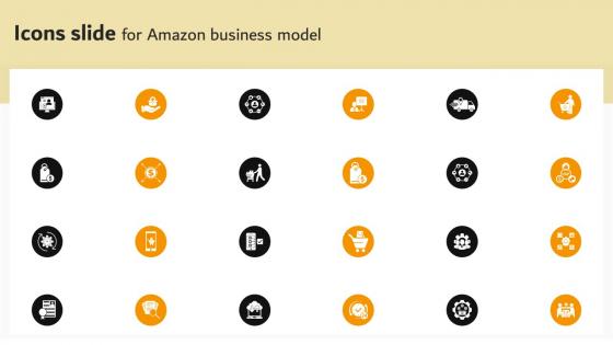 Icons Slide For Amazon Business Model BMC SS