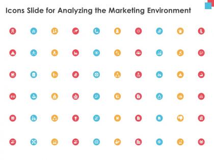 Icons slide for analyzing the marketing environment ppt powerpoint presentation background