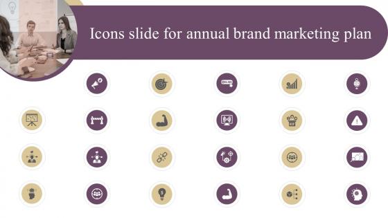 Icons Slide For Annual Brand Marketing Plan Ppt Powerpoint Presentation Outline
