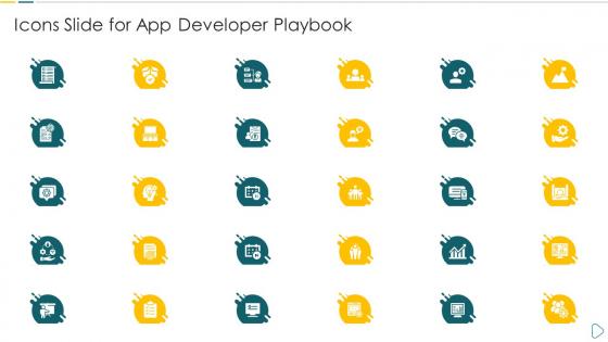 Icons Slide for App Developer Playbook ppt guide