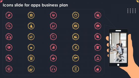 Icons Slide For Apps Business Plan BP SS