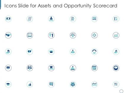 Icons slide for assets and opportunity scorecard
