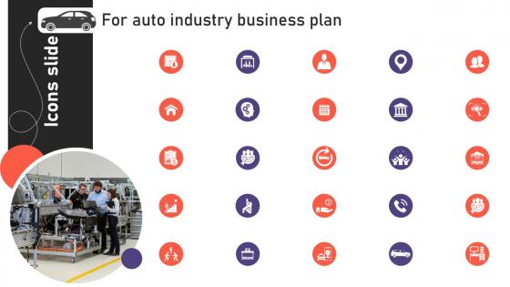 Icons Slide For Auto Industry Business Plan Ppt Ideas Background Image BP SS
