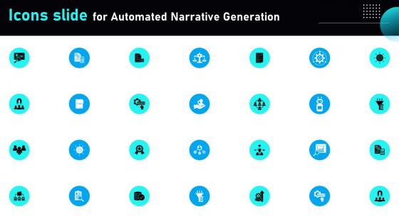 Icons Slide For Automated Narrative Generation