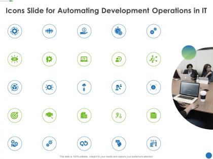 Icons slide for automating development operations in it