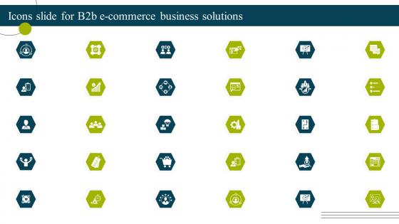 Icons Slide For B2b E Commerce Business Solutions Ppt Show Graphics Download