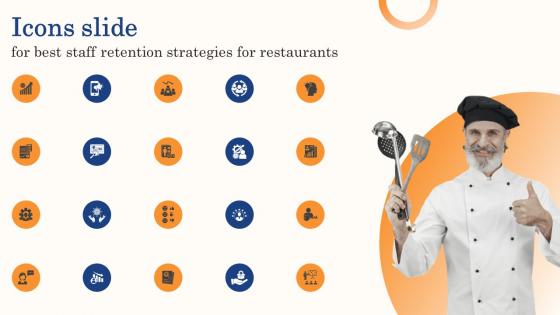 Icons Slide For Best Staff Retention Strategies For Restaurants