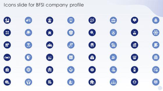 Icons Slide For BFSI Company Profile Ppt Powerpoint Presentation Model