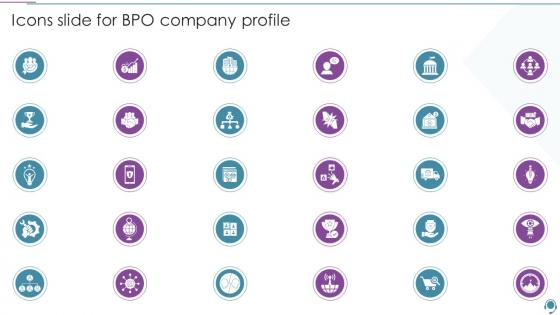 Icons Slide For BPO Company Profile Ppt Powerpoint Presentation Slides Template