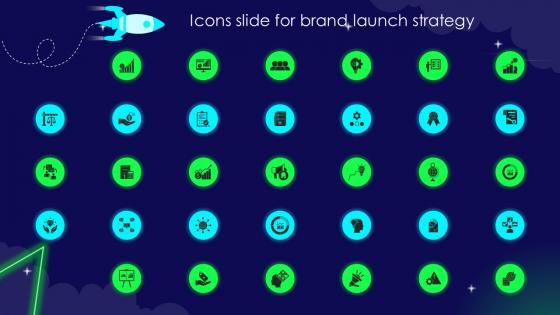 Icons Slide For Brand Launch Strategy Branding SS V