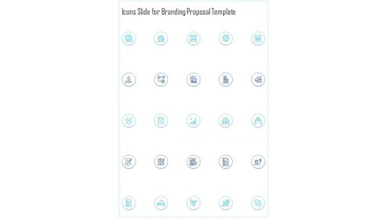 Icons Slide For Branding Proposal Template One Pager Sample Example Document