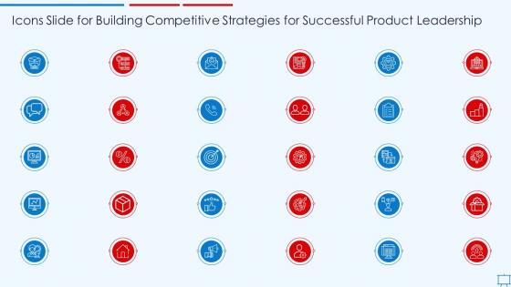 Icons Slide For Building Competitive Strategies For Successful Product Leadership