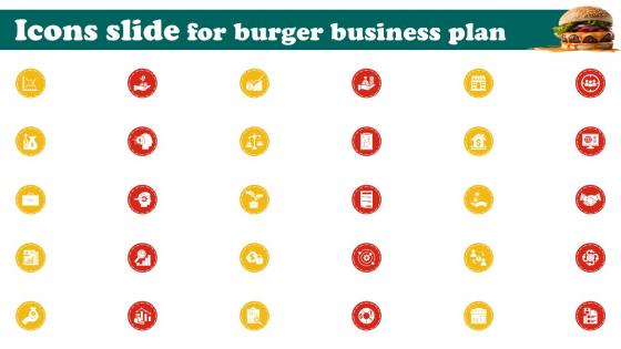 Icons Slide For Burger Business Plan Ppt Slides Infographic Template BP SS