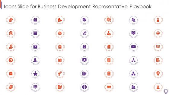 Icons Slide For Business Development Representative Playbook