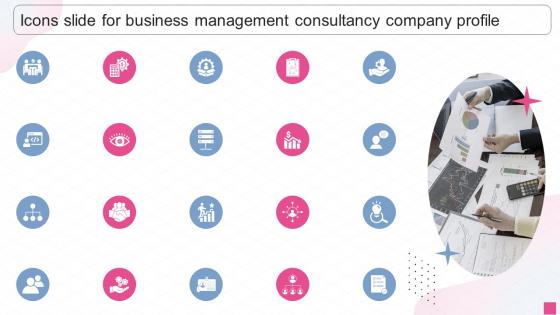Icons Slide For Business Management Consultancy Company Profile