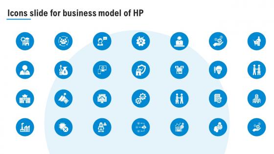 Icons Slide For Business Model Of HP Ppt File Background Image BMC SS