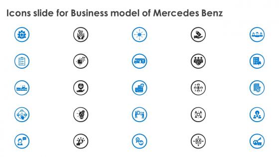 Icons Slide For Business Model Of Mercedes Benz Ppt File Styles BMC SS