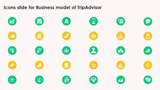 Icons Slide For Business Model Of Tripadvisor BMC SS