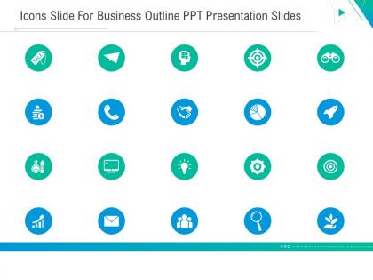 Icons slide for business outline ppt icons