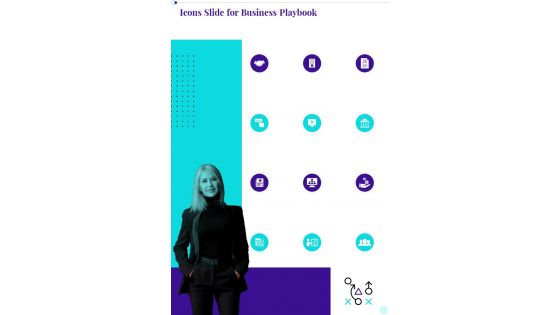 Icons Slide For Business Playbook One Pager Sample Example Document