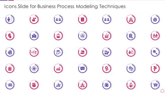 Icons slide for business process modeling techniques
