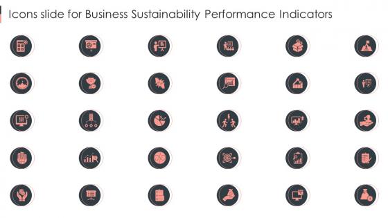 Icons Slide For Business Sustainability Performance Indicators Ppt Slides Background Designs