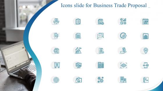 Icons slide for business trade proposal ppt slides background image