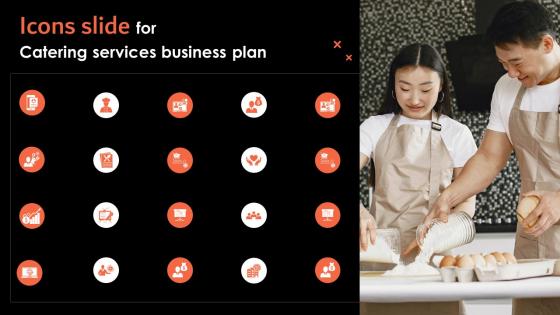 Icons Slide For Catering Services Business Plan BP SS