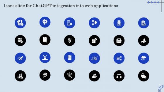 Icons Slide For ChatGPT Integration Into Web Applications