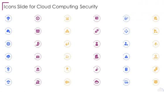 Icons Slide For Cloud Computing Security Ppt Infographics Formates