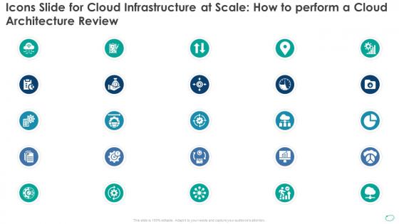 Icons slide for cloud infrastructure at scale how to perform a cloud