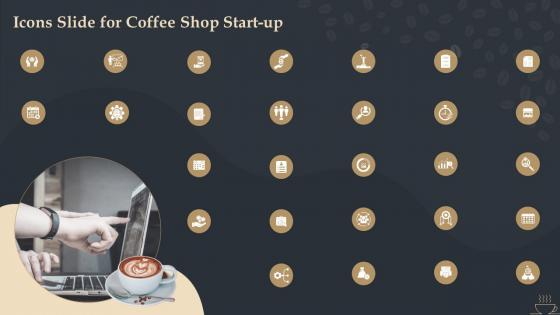 Icons Slide For Coffee Shop Start Up BP SS