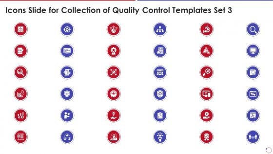 Icons Slide For Collection Of Quality Control Templates Set 3