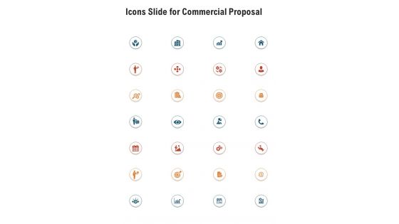 Icons Slide For Commercial Proposal One Pager Sample Example Document