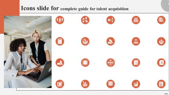 Icons Slide For Complete Guide For Talent Acquisition